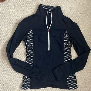 LULULEMON black and white polka dot sweatshirt, small